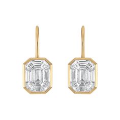 14K Gold Diamond 1.45 Cts Please allow 6-8 weeks for delivery. All prices are in US Dollars. Luxury Modern Emerald Cut Diamond Earrings, Luxury Emerald Cut Single Diamond Earrings, Luxury Single Cut Diamond Dangle Earrings, Luxury Timeless Emerald Cut Diamond Earrings, Luxury Emerald Cut Earrings, Luxury Drop Single Earring, Luxury Elegant Faceted Earrings, Octagon Yellow Gold Earrings With Prong Setting, Yellow Gold Octagon Earrings With Prong Setting