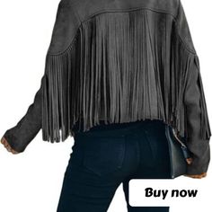 Find many great new & used options and get the best deals for Women’s Chic Cropped Tassel Fringe Faux Suede Moto Jacket - Chartou Dark Grey at the best online prices at eBay! Free shipping for many products! Faux Suede Moto Jacket, Suede Moto Jacket, Tassel Fringe, Moto Jacket, Faux Suede, Dark Grey, Tassels, Grey, Free Shipping