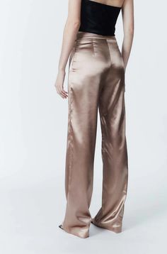 Silky full length pant with side zip closure. *FINAL SALE* Side Zip, Final Sale, Full Length, Pants, Trousers