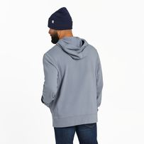 Absurdly soft, cotton fleece comes together with a relaxed fit for a hoodie that looks as easy and classic as it feels. Plus, kangaroo pockets, roomy enough for both hands and that lounge-day snack you're about to crush. Solid Colors: 100% USA Grown Cotton Heather Colors: 99% USA Grown Cotton/1% Polyester 10.62 oz. Heavy weight garment washed fleece for ultimate softness. Sturdy cotton/spandex 1x1 rib at cuff, hem and side panel for better wear and durability. Authentic heavyweight stitching det Casual Midweight Hoodie With Kangaroo Pocket, Casual Midweight Hoodie With Adjustable Hood, Midweight Fleece Casual Hoodie, Casual Midweight Fleece Lined Hoodie, Casual Midweight Fleece-lined Hoodie, Casual Midweight Fleece Sweatshirt, Casual Midweight Hooded Sweatshirt, Midweight Fleece Hoodie, Casual Midweight Hoodie Sweatshirt