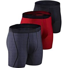 Introducing our Pack Of 3 Performance Cool Dry Mesh Trunks, engineered for ultimate comfort and support. Crafted with advanced moisture-wicking technology, it keeps you dry and fresh all day. The breathable mesh design ensures optimal ventilation, preventing any discomfort. Embrace unrestricted movement and durability, perfect for active lifestyles. Elevate your daily wear with these modern, stylish, and functional trunks. Experience true comfort with every step, without compromising on style. Upgrade your underwear game today! Features: 89% Polyester, 11% Spandex Machine Wash Ergonomic diamond-knit mesh Quick Dry and Breathable Four-Way Stretch fabric Size Chart: Size Waist (in) S 28.2 M 30.2 L 32.2 XL 34.2 2XL 36.2 Breathable Compression Activewear, Stretch Comfortable Sports Boxer Briefs, Comfortable Stretch Sports Boxer Briefs, Compression Anti-odor Activewear For Training, Anti-odor Compression Activewear For Training, Breathable Casual Boxer Briefs For Running, Sporty Anti-odor Boxer Briefs For Sports Events, Sporty Anti-odor Boxer Briefs For Workout, Red Moisture-wicking Boxer Briefs For Sports