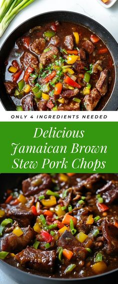 Image for Delicious Jamaican Brown Stew Pork Chops Jamaican Brown Stew, Stews Recipes, Cozy Dinner, Stew Recipes, Pork Chops, 4 Ingredients, Friends And Family, Soups And Stews, Stew