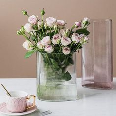 "Modern Nordic Style Cylinder Glass Vases Decorative Rose Flower Vases" Fireplace Floor, Glass Theme, Romantic Mood, Art Life, Beautiful Flower Arrangements, Glass Vases, Unique Crafts, Taste Of Home, Eclectic Home