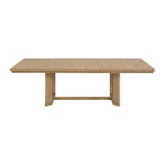 an image of a wooden table with no leaves on the top and one section missing