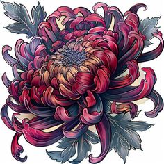 November Birth Flower Tattoo Sketch Set Large Floral Shoulder Tattoo, Chrysanthemum Tattoo Design, Traditional Flower Design, November Birth Flower Tattoo, Hard Tattoos, November Birth Flower, Floral Tattoo Shoulder, Japanese Flower Tattoo, Chrysanthemum Tattoo