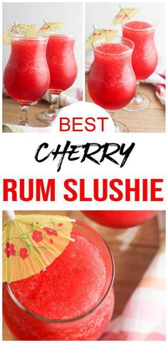 the best cherry rum slushie recipe