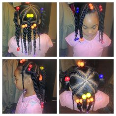 Ballies and beads Black Kids Hairstyles, Girls Natural Hairstyles, Back To School Hairstyles, Girls Hairstyles Braids, Black Kids, Hairstyles For School, Hair Barrettes, About Hair, Barrettes