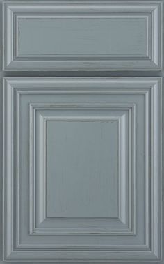 an old gray painted cabinet door