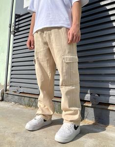 Beige Baggy Pants, Product Table, Pants Outfit Men, Drip Outfit Men, Baggy Cargo Pants, Beach Sunglasses, Cool Outfits For Men, Paying Attention, Fall Clothes