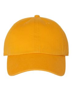 100% Cotton, garment-washed twill; Unstructured, low-profile, six-panel; Pre-curved visor; '47 snap slide buckle closure Cheap Yellow Cap, Adjustable Basic Dad Hat With Curved Bill, Yellow Adjustable Visor Dad Hat, Adjustable Yellow Dad Hat Visor, Adjustable Solid Snapback Dad Hat, Adjustable Solid Color Snapback Dad Hat, Yellow Adjustable Baseball Cap With Curved Visor, Basic Adjustable Snapback Dad Hat, Adjustable Solid Color Trucker Hat With Curved Bill