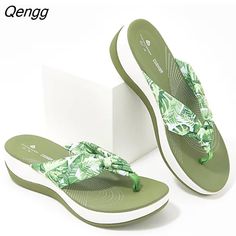 Shipping: Worldwide Express Shipping AvailableDelivery time: 7-15Days Fast ShippingReturns: Fast refund, 100% Money Back Guarantee.Brand Name: comemoreShoes Type: SlidesApplicable Place: OutsideUpper Material: CanvasHeel Height: Low (1cm-3cm)Origin: Mainland ChinaCN: ZhejiangSeason: SummerHeel Type: WedgesItem Type: SlippersModel Number: 20224214Fashion Element: PlatformDepartment Name: AdultOutsole Material: RubberWith Platforms: YesPlatform Height: 0-3cmStyle: LEISUREInsole Material: PUPattern Casual Green Eva Flip Flops, Comfortable Green Flat Flip Flops, Green Comfortable Flat Flip Flops, Green Open Toe Platform Slippers With Synthetic Material, Green Open Toe Synthetic Platform Slippers, Casual Green Open Toe Flip Flops, Comfortable Green Open Toe Flip Flops, Green Synthetic Platform Slippers With Round Toe, Green Platform Sandals With Eva Material