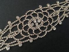 Romantic style choker necklace design just perfect to wear on your wedding day!We have added an extra long cable chain finished with a sparkle pendant at end for you to adjust the length.Color: gold with clear Swarovski rhinestone crystalsSize: choker measures around  12" long x 1.7" width** Please note we need to take 5 days to make it.  Please be patient. **Item ship out with tracking number to you (around 10 to 14 business days for delivery).We also provide fast shipping service, around 3-4 b Glamorous Silver Diamond Bracelet For Wedding, Dazzling Gold Crystal Bracelet For Wedding, Gold Dazzling Crystal Wedding Bracelet, Dazzling Gold Crystal Wedding Bracelet, Gold Diamond Bracelet With Sparkling Stones For Wedding, Glamorous Sparkling Bracelets For Wedding, Glamorous Sparkling Bracelet For Wedding, Gold Crystal Bracelet With Diamond Accents For Wedding, Crystal Diamond Bracelet With Rhinestones For Wedding