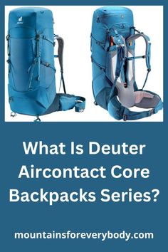 what is deuterr aircontact core backpacks series?