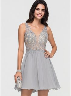 JJ's House Beading Chiffon V-Neck Fall Spring Summer Winter A-line Plus General Back Zip Sweet & Flow Skater Dresses Sparkle & Shine Elegant Other Colors No Short Grey Model Name:Katy  Height:5.7ft（173cm）  Bust:40in（101cm）  Waist:32in（83cm）  Hips:44in（112cm） Custom. #JJ's House #Beading #Chiffon #VNeck #Fall #Spring #Summer #Winter #Aline #Plus #General #BackZip #Sweet&Flow #SkaterDresses #Sparkle&Shine #Elegant #OtherColors #No #Short #Grey #CustomSize Midevil Dress, Abi Ball, White Graduation Dress, Anne Hathaway Style, Woman In Red Dress, Braidsmaid Dresses, 2 Piece Prom Dress, Tulle Homecoming Dress, Cheap Homecoming Dresses