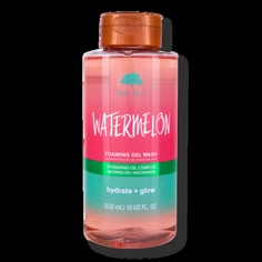 a bottle of watermelon foaming gel wash