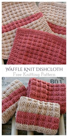 the knitting pattern for this dishcloth is easy to knit and looks great on someone's kitchen table