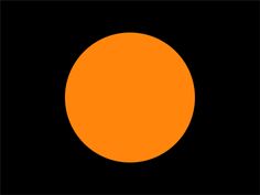 an orange circle on a black background with no image to describe, it is the same color as the sun