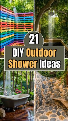 outdoor shower ideas that are easy to do