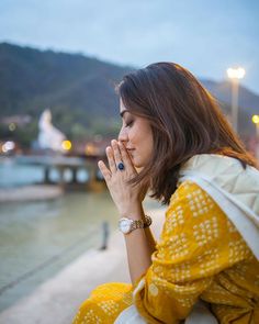 Mandir Outfit Women, Haridwar Photo, Kedarnath Photo, Nisha Agarwal