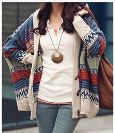 Batwing Cardigan, Oversized Knit Cardigan, Oversized Knitted Sweaters, Only Fashion, Bohemian Clothes, Batwing Sleeve, Kimonos, Street Style Women, Passion For Fashion