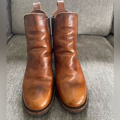 These Have Only Been Worn 3 Times. As You Can See The Soles Are Like New. The Boots Have Been Waterproofed Once With Frye Boot Co Product. Frye Boots, Frye Shoes, Chelsea, Like New, Women Shoes, Boots, Women Shopping, Chelsea Fc