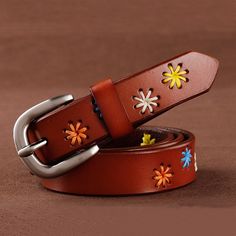 Item Type: Belts Style: Casual Pattern Type: Print Belts Material: Metal, Cowskin Belt Width: 2.3 cm Buckle Length: 4 cm Buckle Width: 3.4 cm Belt Length: 100-110 cm Features: Genuine Leather Belt, Floral Women's Belt, Vintage Belt, Casual Belt, Fashion Belt Vintage Floral Pattern, Casual Belt, Belt Style, Brown Belt, Vintage Belts, Genuine Leather Belt, Floral Vintage, Tiffany Blue, Leather Belts