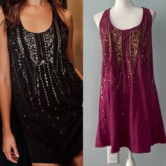 Nwt Free People Ella Embellished Slip Mini Pink Sleeveless Dress Size M Brand New With Tag 100% Polyester Color: Pink/Rose Make A Statement In This Gorgeous Mini Slip Dress Featured In A Tank Style With Sparkling Embellished Details Down The Front. Crisscross Straps Relaxed Fit Scoop Neckline Sleeveless Pullover Style No Rips Stains Or Holes. Photos Are Best Descriptors. Pet/Smoke Free House. Approx. Measurements Taken Flat: - Chest 18” - Length 35” Festive Sleeveless Mini Dress With Sequins, Sleeveless Embellished Mini Dress For Date Night, Sleeveless Sequin Dress For Spring Festive Season, Summer Festive Embellished Mini Dress, Festive Sleeveless Embellished Mini Dress, Pink Tunic Dress, Slip Mini Dress, Flowy Floral Dress, Pink Sleeveless Dress