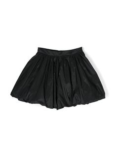 black taffeta puffball design gathered detailing appliqué logo thigh-length full lining side zip fastening Mini Skirt Black, Casual Day Dresses, Fashion Aesthetics, Airport Fashion, Pinterest Closet, Closet Fashion, Black Skirt, Skirt Black, Outfit Details