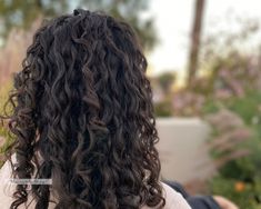 Workout Hairstyles For Curly Hair, Curly Hair Middle Part, Part Curly Hair, Loose Wavy Curls, Dry Curly Hair, Middle Part Hairstyles, Wavy Curls