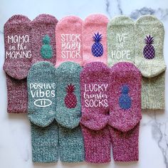 "Thank you for visiting our IVF socks! These socks are super soft and warm to keep you comfortable on your retrieval and transfer days! These also make for a perfect gift for your family & friends who are going through their journey of becoming parents. We pride ourselves on our high quality materials so you can be sure these will be long-lasting keepsakes for many years to come! Some of our most popular designs are listed to choose from but if you would like something custom we would love to ma Playful Super Soft Socks For Gifts, Super Soft Playful Socks For Gift, Cozy Super Soft Socks For Gifts, Cozy Super Soft Socks As Gift, Ivf Preparation, Ivf Baby, Socks Women, Cricut Projects, Cricut Crafts