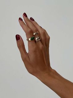 Ring pack Three rings included, gold-toned, gem detail Princess Polly Lower Impact 90% reclaimed zinc alloy 10% semi-p stone Spring Break Accessories, Conner Kent, Rings Chunky, Baby Crop Top, Spring Accessories, Lois Lane, Three Rings, Corsets And Bustiers, Clark Kent