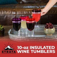 Insulated Wine Tumbler With Lid (SET OF 10) +BONUS Name Decals | Outdoor Acrylic Plastic Wine Glasses | 10oz Cup Tumblers in 10 Colors - Adult Sippy | Unbreakable Stemless Wine Glass • Perfect gift for your friends & drink buddies at birthday parties, wedding, bridal shower & events. Personalized gifts? Our wine tumblers are perfect for custom design, sticker decals, vinyl decals, glitters, monogram or any DIY tumbler decor of your choice. • • Wine Cup Bridesmaid, Wine Cup Gift #winetumbler