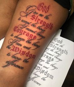 Serenity Prayer: Empowering Sobriety Tattoo Design for Recovery Ashanti Tattoo, Baddies With Tattoos, Loyalty Tattoo, Estilo Chola, Scripture Tattoos, Cute Thigh Tattoos, Graffiti Images, God Tattoo, Verse Tattoos