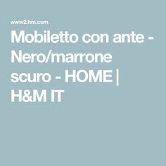 the words mobile con ante nero / marrone scuro - home h & m it