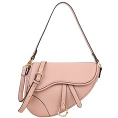 Smooth Shaped Shoulder Crossbody Bag - Pink | Swank Boutique Pink Satchel Bag With Cell Phone Pocket, Pink Satchel With Cell Phone Pocket, Trendy Pink Crossbody Shoulder Bag, Pink Crossbody Bag With Cell Phone Pocket, Pink Shoulder Bag With Mobile Phone Pocket For On-the-go, Pink Crossbody Shoulder Bag, Pink Crossbody Saddle Bag With Detachable Strap, Pink Crossbody Saddle Bag For Everyday Use, Chic Pink Shoulder Bag With Cell Phone Pocket