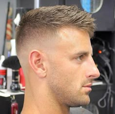 Crew Cut Haircut, Balding Mens Hairstyles, Tapered Haircut