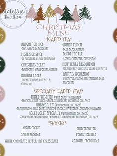 Christmas Mega Teas, Winter Herbalife Tea Recipes, Winter Herbalife Teas, Christmas Lotus Drinks, Thanksgiving Herbalife Tea Recipes, Herbalife Christmas Shake Recipes, Winter Tea Recipe, Christmas Teas