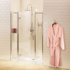 Hinged door & In-line Panel (Hinged Door 80cm & 20cm In-line Panel) | SKU BU4 | Burlington Bathrooms Hinged Shower Door, Burlington Bathroom, Cubicle Design, Glass Hinges, Bathroom Suites, Bath Screens, Bathroom Shop, Uk Post, Corner Shower