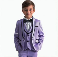 Kid's And Boy's Stylish Formal Dress - Kids & Boys Suit - Suit For Toddler - Boy's Wedding Suit - Gift For Boy's Elegant Suit - Brown Three Piece Two Piece Suit For Boy's Fabric:- Premium Dry clean Recommended Please Check The Standard Sizing Chart Last Picture We make the suit according to our Standard size chart, If you are not sure about Kid's size.  Please Send Me Your Kids Measurement in inches  Please Check the below 1 Jacket Length ? in 2 Shoulder ? in 3 Sleeves Length ? in 4 Вісер- ? in Light Purple Tuxedo, Boys Wedding Outfit, Purple Tuxedo, Three Piece Suits, Stylish Formal Dresses, Wedding Outfit For Boys, Toddler Suits, Elegant Suit