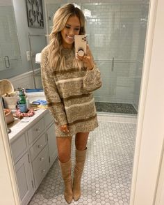 Champagne And Chanel, Teaching Outfits, Cold Weather Fashion, Senior Year, Side By Side, Fall Winter Outfits, Winter Style, Fall Dresses, Cute Casual Outfits