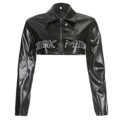 44570055672030|44570055704798|44570055737566 Short Cuir, Short Leather Jacket, Pleather Jacket, Streetwear Mode, Pu Leather Jacket, Lapel Jacket, Tomboy Outfits, Looks Black, Embroidered Shorts