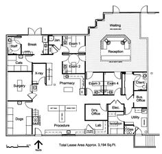 the floor plan for an apartment with three bedroom and two bathroom areas, including one living room