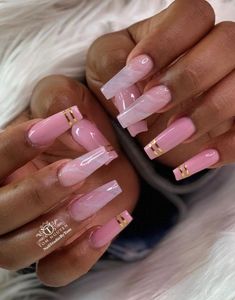 nails. | ♛ pin: itssdollz Coffin Nails Long, Summer Acrylic Nails, Pink Acrylic Nails, Marble Nails, Coffin Nails Designs, Pretty Acrylic Nails, Dope Nails