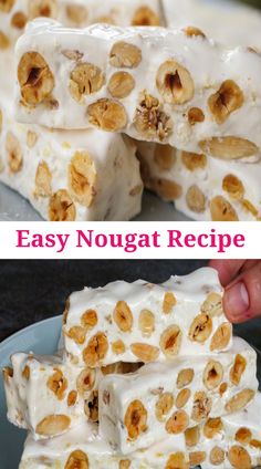 nougat recipe with white chocolate and nuts