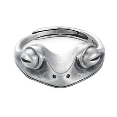 PRICES MAY VARY. 【MATERIAL】:Premium Quality Durable Real 925 Sterling Silver Rings for Women Girls, There Is A “S925” Stamp Inside Of The Frog Ring. 【DESIGN-PROTECT FROGS】: The Whole Ring Is Surrounded By Cute 3D Frog.Protruding Close Eyes and Mouth Made the Frog Realistic.Let's Protect Our Friend Frog Together.The Frog Ring Souvenir Helps us be Friends with Animals.It Is Smooth Inside And Comfortable To Wear.Best Gifts Frog Ring Jewelry.Anti-tarnish Polish Preserves Its Luster And Shine For Lon 60 Jewelry, Frog Ring, Open Rings, Head Ring, Party Jewelry, Finger Ring, Open Ring, Rings For Women, Exquisite Jewelry