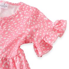 NEW! Our mommy and me matching dresses are gorgeous! Featuring a pretty Pink and White dot print with short flutter sleeves, front buttons and a relaxed tiered silhouette. Soft and comfortable, you and your little one will look fabulous together. Style with a hat and your favorite Summer sandals or layer on with a cardigan for transition into Fall. Perfect for photos. Pre-order your sizes now before we sell out your size! Shipping: Items ship to you within 2-3 weeks of order date. Model Number: Pink And White Stripes, Summer Sandals, White Striped Dress, Sell Out, Tiered Dress, Matching Dresses, Flutter Sleeves, Pretty Pink, Dot Print