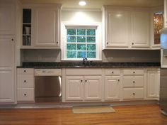 the kitchen is clean and ready for us to use in its new owner's home