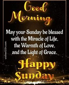 good morning message with the image of sun and stars in gold on a black background