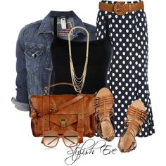 Awesome outfit for a Sunday evening...Just chillen with the family on a fall & crisp day! Converse Outfits, Stylish Eve, Outfits With Converse, Mode Casual, Look Fashion, Spring Summer Fashion, Work Outfit, What To Wear, Polka Dot