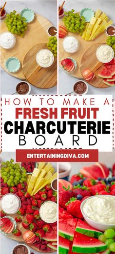 how to make a fresh fruit charcuterie board for summer entertainings and parties